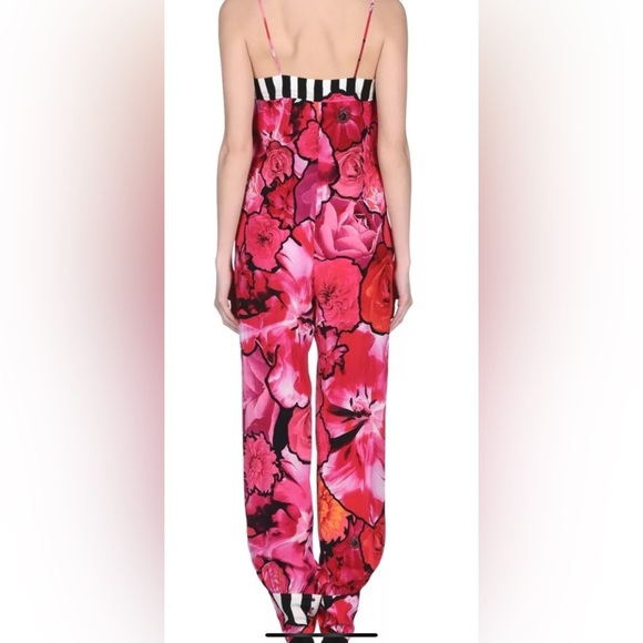 Roberto Cavalli Flora print silk jumpsuit size 38 - Picture 2 of 5